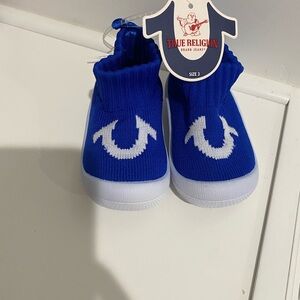 True Religion Kids Royal Blue Slippers